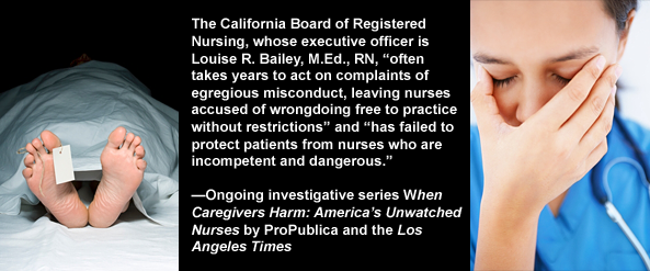 California Board of Registered Nursing fails to protect patients from dangerous RN nurses